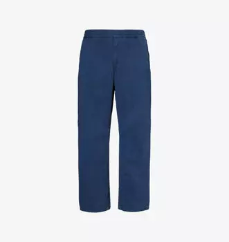 Прямые брюки стандартного кроя из хлопка Flint Carhartt Wip, синий