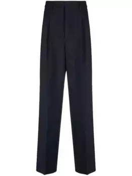 Прямые брюки строгого кроя AMI Paris, синий