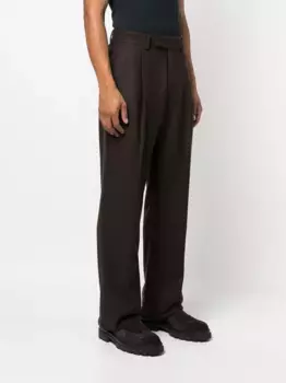 Прямые брюки строгого кроя AMIRI, коричневый