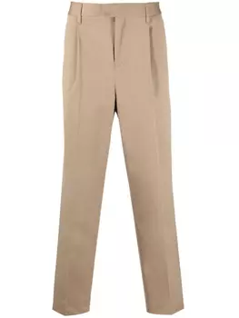 Прямые брюки строгого кроя Neil Barrett, коричневый