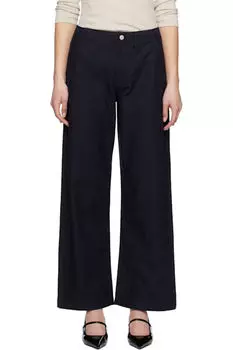 Прямые брюки темно-синего цвета в стиле 90-х Levi's