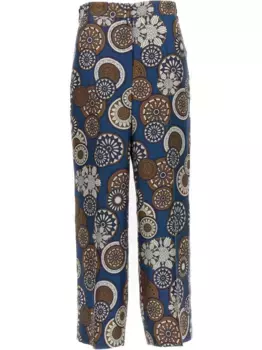 Прямые брюки Timeb MAX MARA, синий