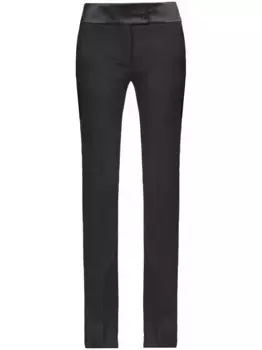 Прямые брюки Tuxedo Ferragamo, черный