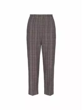 Прямые брюки в клетку Brunello Cucinelli