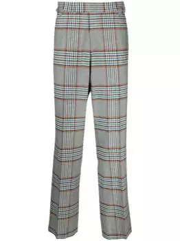 Прямые брюки в клетку Vivienne Westwood, синий