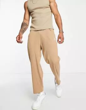 Прямые брюки в рубчик насыщенного коричневого цвета Puma Classic - эксклюзивно для ASOS