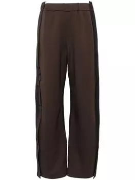 Прямые брюки в технике пэчворк JNBY, коричневый