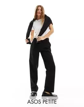 Прямые брюки в тонкую полоску ASOS DESIGN Petite