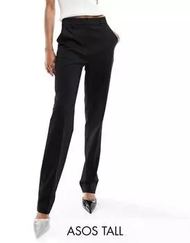 Прямые брюки в тонкую полоску ASOS DESIGN Tall