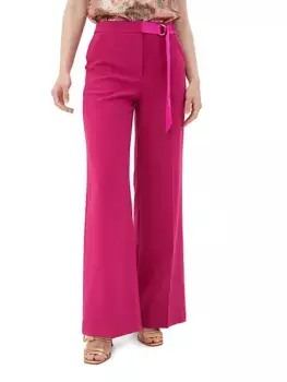Прямые брюки васаби Trina Turk, цвет fumiko fuchsia