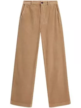 Прямые брюки Woolrich Cordoroy, серый