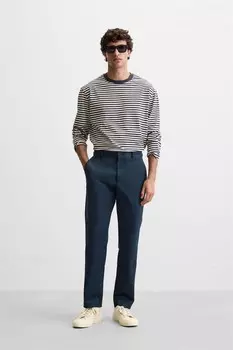 Прямые чиносы ZARA, средне-синий