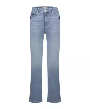 Прямые джинсовые брюки со средней талией Fabienne Chapot, синий