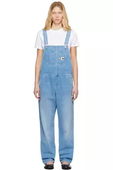 Прямые джинсовые комбинезон с нагрудником Carhartt Work In Progress, синий