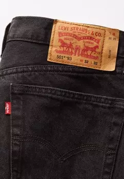 Прямые джинсы 501 Levi's, черный деним