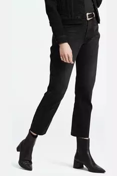 Прямые джинсы 501 выше щиколотки Levi'S, черный