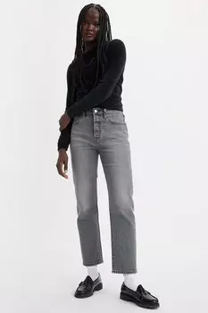 Прямые джинсы 501 выше щиколотки Levi'S, черный