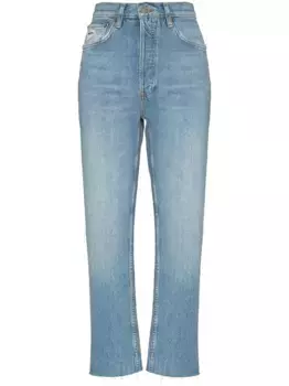 Прямые джинсы '70s Stone Pipe RE/DONE, синий