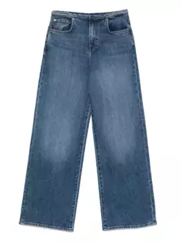 Прямые джинсы 7 For All Mankind, синий