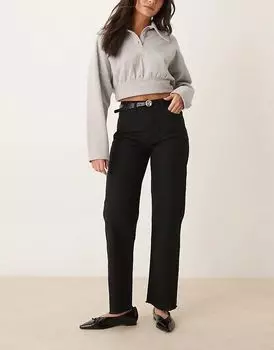 Прямые джинсы 90-х годов черного цвета ASOS DESIGN
