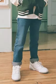 Прямые джинсы Abercrombie & Fitch, синий