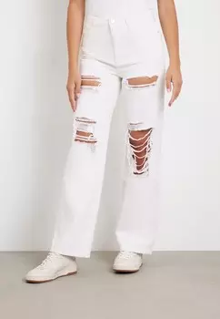 Прямые джинсы ABRIEBSTELLEN Guess, белый