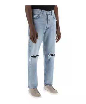 Прямые джинсы Agolde, синий