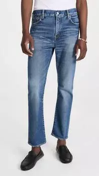 Прямые джинсы Allentown Dress Straight Leg в синем цвете Moussy