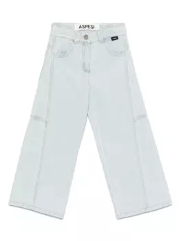 Прямые джинсы Aspesi Kids, синий