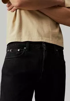 Прямые джинсы AUTHENTIC Calvin Klein, черный деним