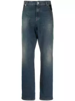 Прямые джинсы BALMAIN, синий