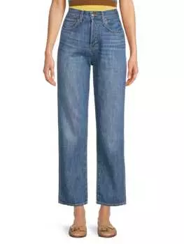 Прямые джинсы blake с высокой посадкой Veronica Beard Navy