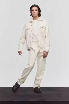 Прямые джинсы Боб Mango, бежевый