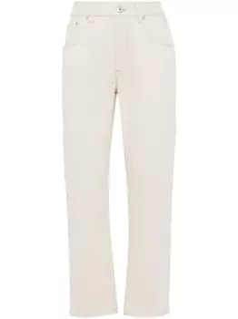 Прямые джинсы Brunello Cucinelli, белый