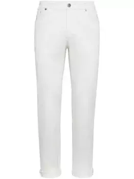 Прямые джинсы Brunello Cucinelli, белый
