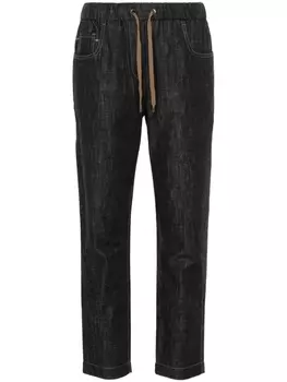 Прямые джинсы Brunello Cucinelli, черный