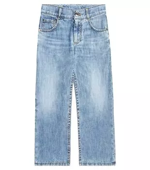 Прямые джинсы Brunello Cucinelli, синий