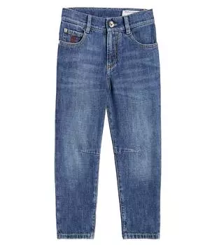 Прямые джинсы Brunello Cucinelli, синий
