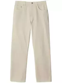 Прямые джинсы BURBERRY, нейтральный