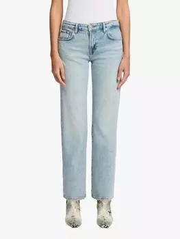 Прямые джинсы calie 7 For All Mankind, светло-синий