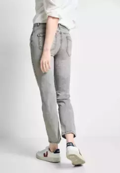 Прямые джинсы Cecil, смесь мягких материалов, цвет Mid Grey Used Wash