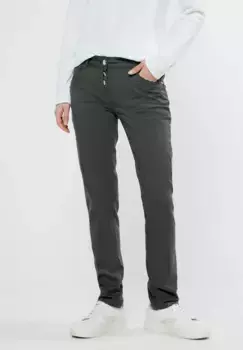 Прямые джинсы Cecil, завышенная талия, хаки