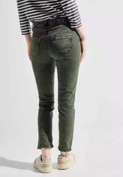 Прямые джинсы Cecil, завышенная талия, хаки