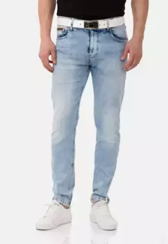 Прямые джинсы Cipo & Baxx в современном стиле, голубой