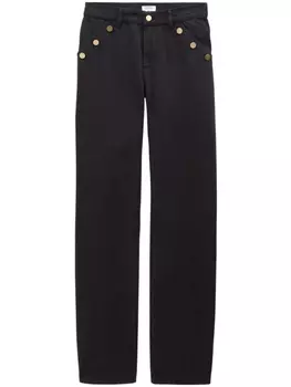 Прямые джинсы Classic с декоративными пуговицами Filippa K, черный