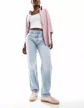 Прямые джинсы Cotton:On Original светло-голубого/пастельного оттенка