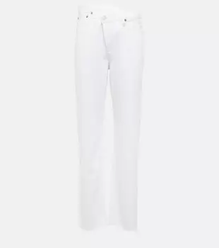 Прямые джинсы Criss Cross с высокой посадкой AGOLDE, белый