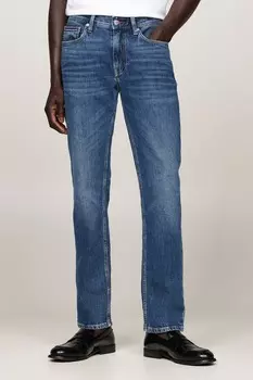 Прямые джинсы denton straight Tommy Hilfiger, синий