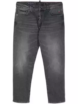 Прямые джинсы Detroit Fit средней посадки Philipp Plein, серый