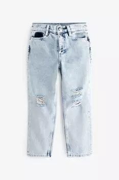 Прямые джинсы для девочек в стиле 90-х River Island, синий